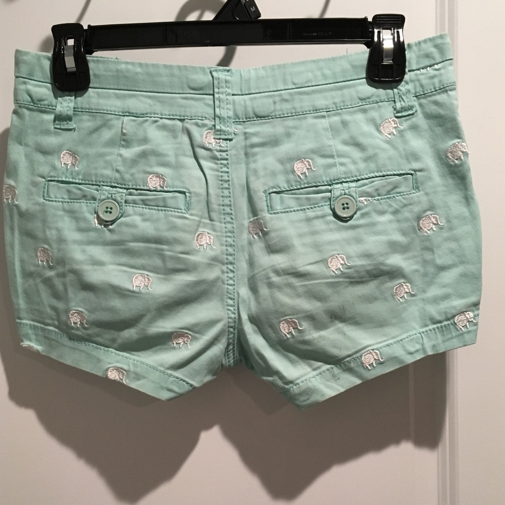 Elephant embellished shorts